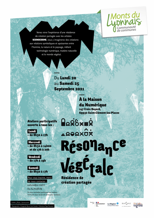 Résonance Végétale - Résidence de création partagée avec les artistes Scenocosme - Saint-Clément-les-Places (69)