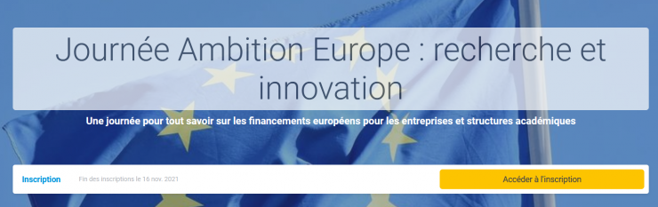 Journée Ambition Europe 2021 : recherche et innovation