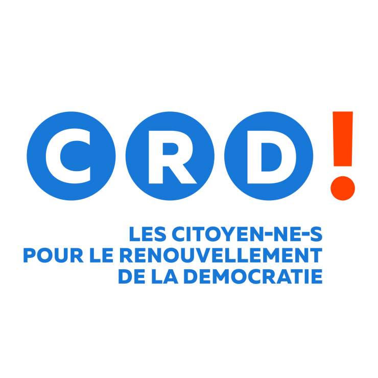logo CRD ! les citoyens et citoyennes pour le renouvellement de la démocratie 