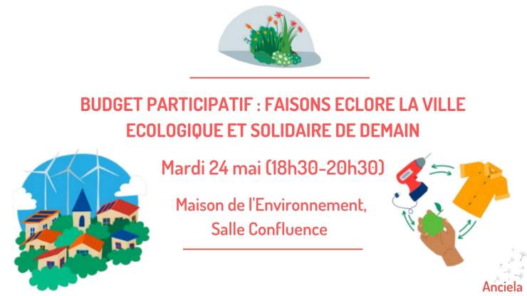 Budget participatif : faisons éclore la ville écologique et solidaire de demain - Lyon (69) et en distanciel