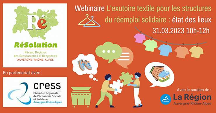 Webinaire - L’exutoire textile pour les structures du réemploi solidaire : état des lieux 