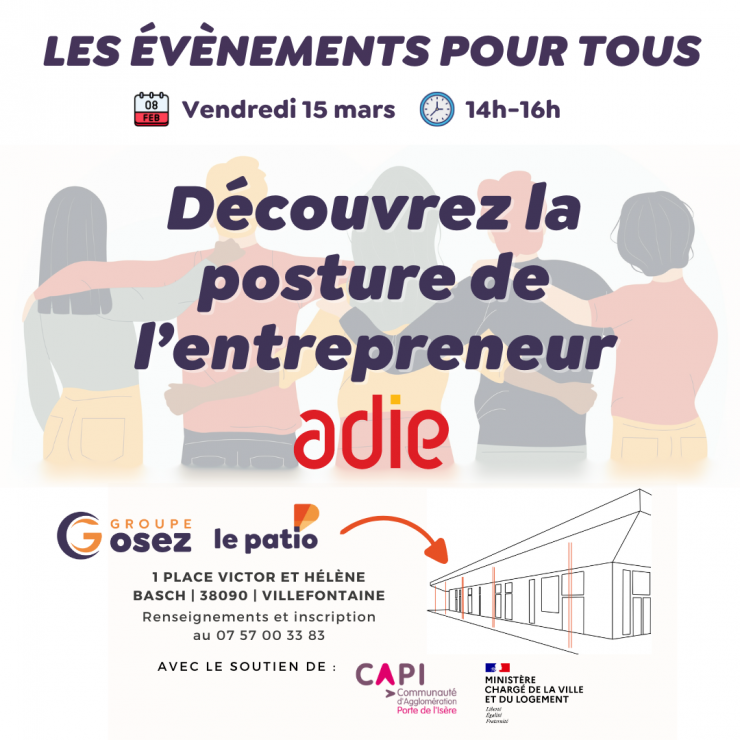 Découvrez la posture de l'entrepreneur avec l'ADIE