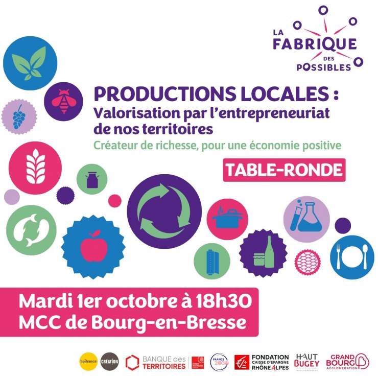 TABLE-RONDE : La valorisation des productions locales par l’entrepreneuriat