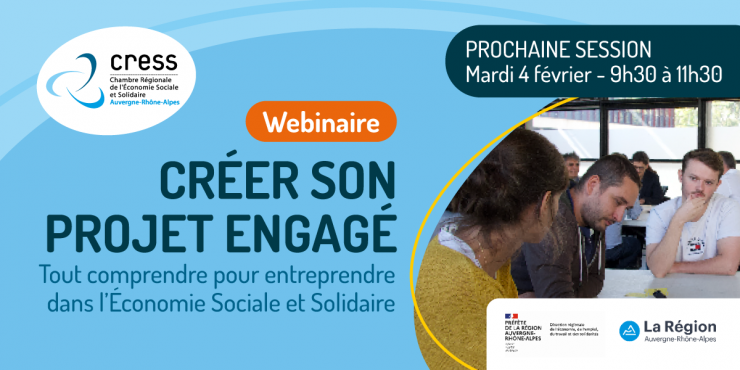 Webinaire : Créer son projet engagé - Tout comprendre pour entreprendre en ESS