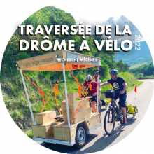 La traversée de la Drôme à vélo 2022 : Radio Méga recherche des mécènes