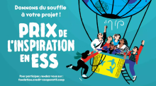 affiche du Prix de l'Inspiration en ESS 2025 de la Fondation du Crédit Coopératif