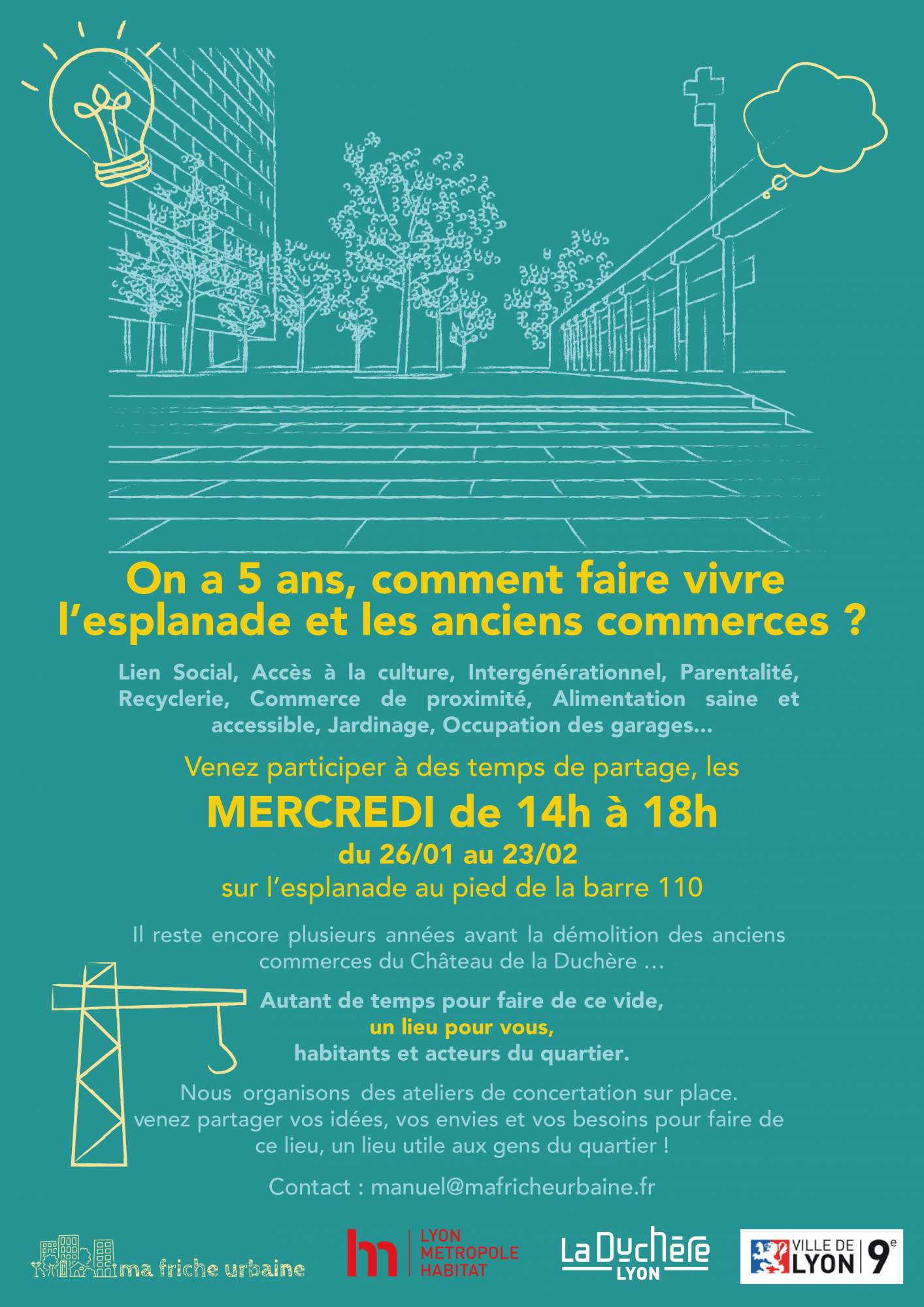 Permanence projet au Château de la Duchère: Porteurs de projet – Lyon (69)