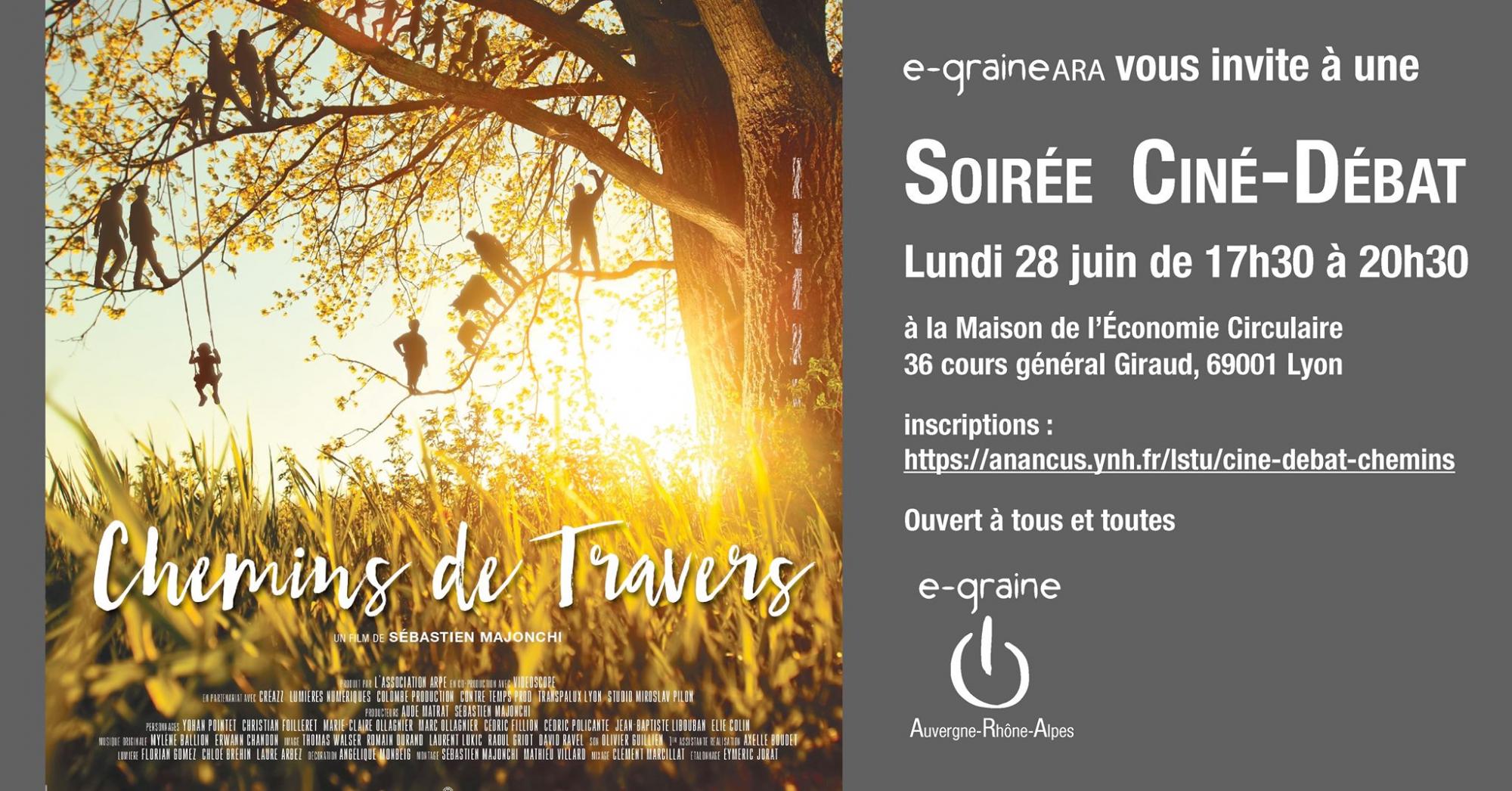 Soirée Ciné-Débat « Chemins de Travers » – Lyon (69)
