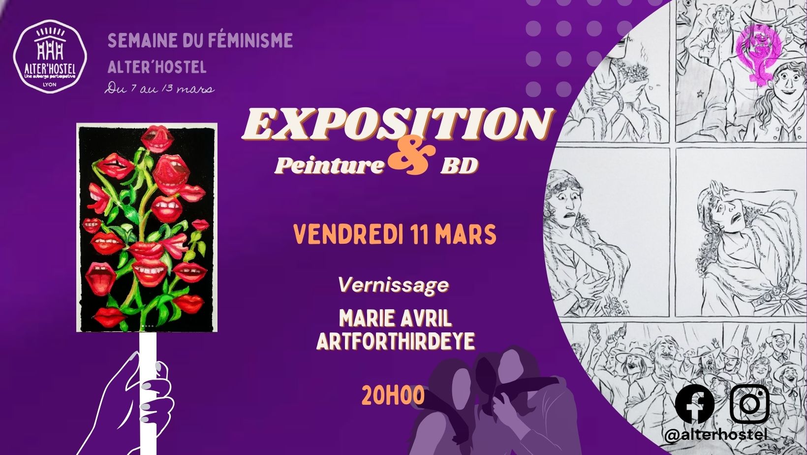Vernissage – Exposition BD & Peinture – Lyon (69)