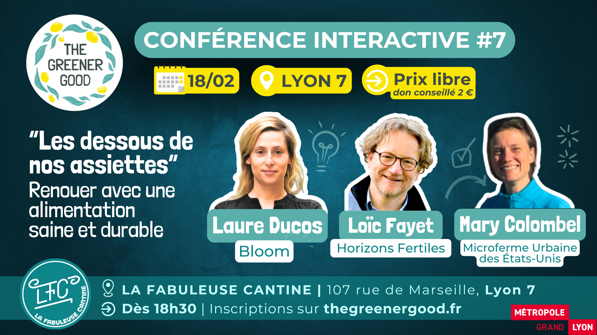 Conférence interactive #7 : « Les dessous de nos assiettes »