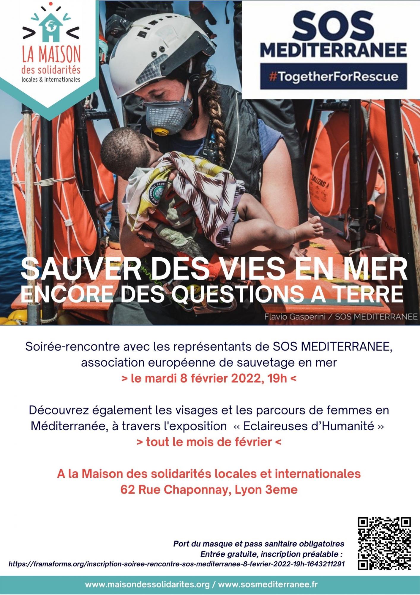 Soirée-rencontre: « Sauver des vies en mer, encore des questions à terre » – Lyon (69)