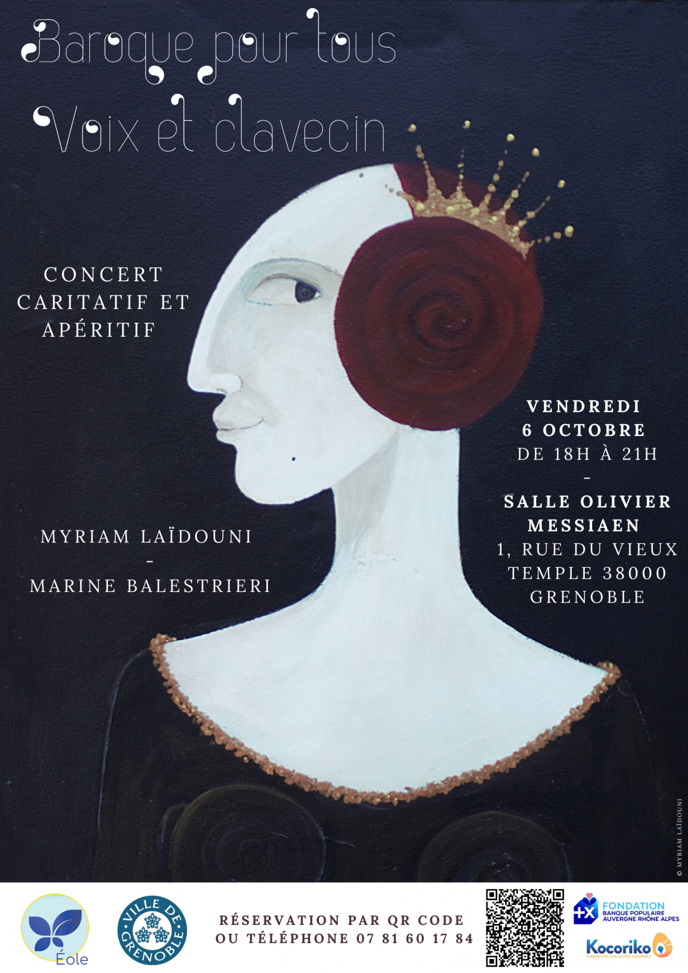 Baroque pour tous – voix et clavecin : concert caritatif Baroque pour tous – voix et clavecin : concert caritatif