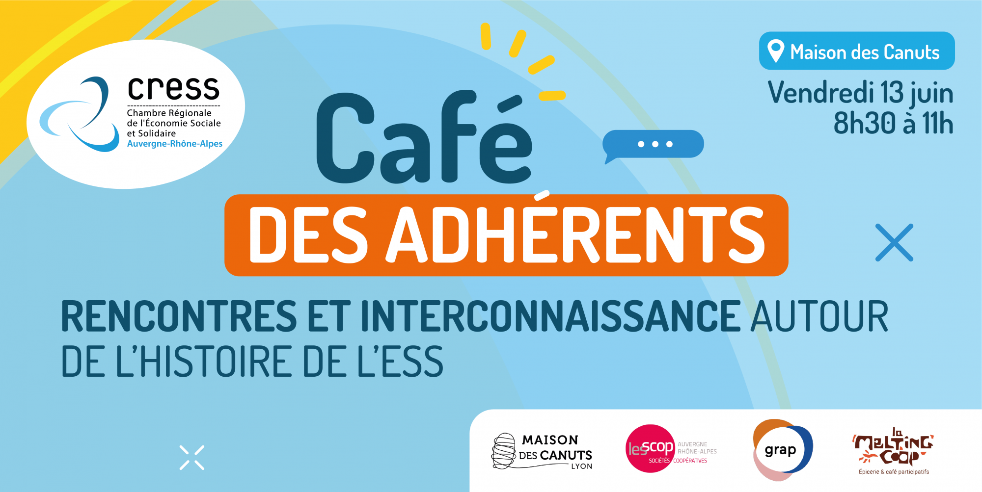 Café des adhérents à Lyon