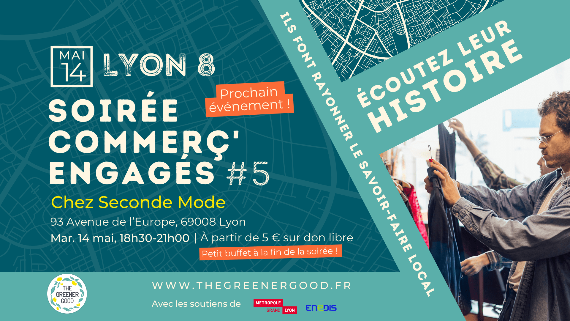 Soirée Commerç&rsquo;engagés : découvrez sur les initiatives engagées du 8e arrondissement de Lyon