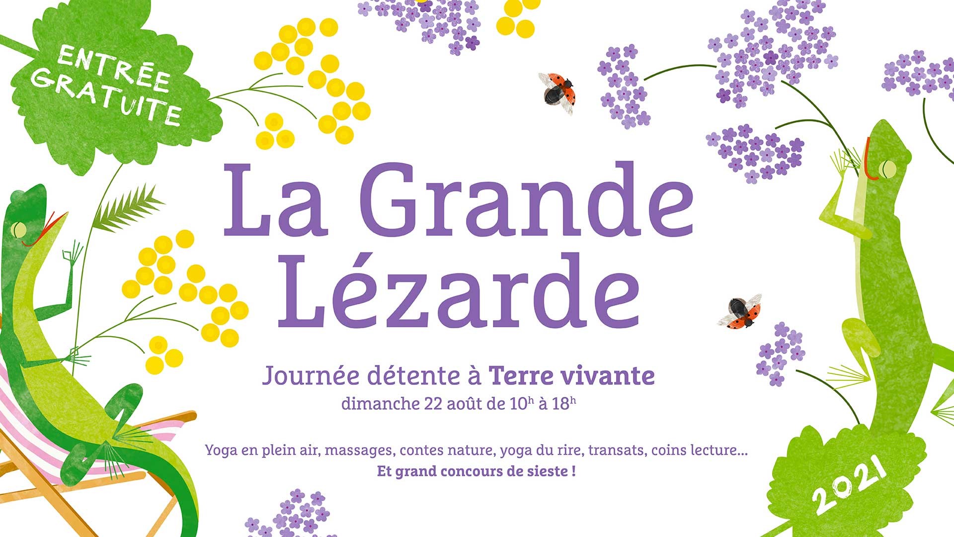 Grande Lézarde – Journée détente à Terre vivante – Mens (38)