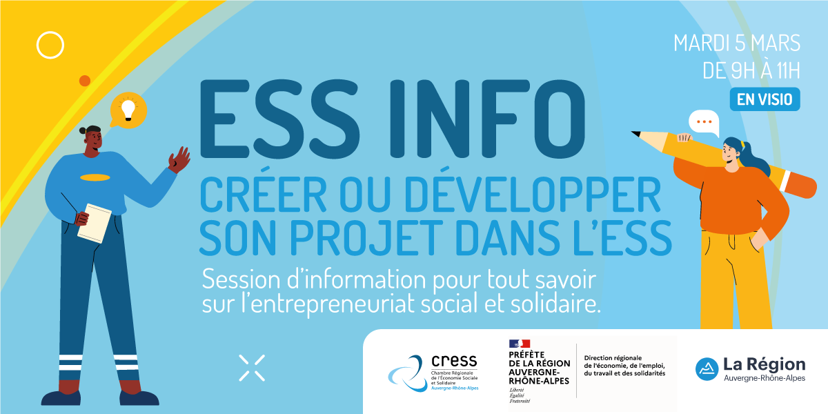 Webinaire ESS INFO – Créer ou développer son projet dans l&rsquo;ESS