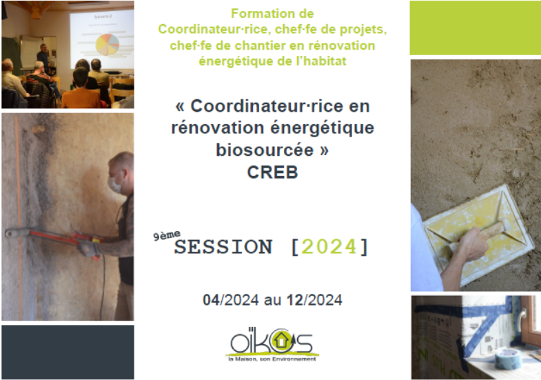 Formation Coordinateur.trice en rénovation énergétique biosourcée