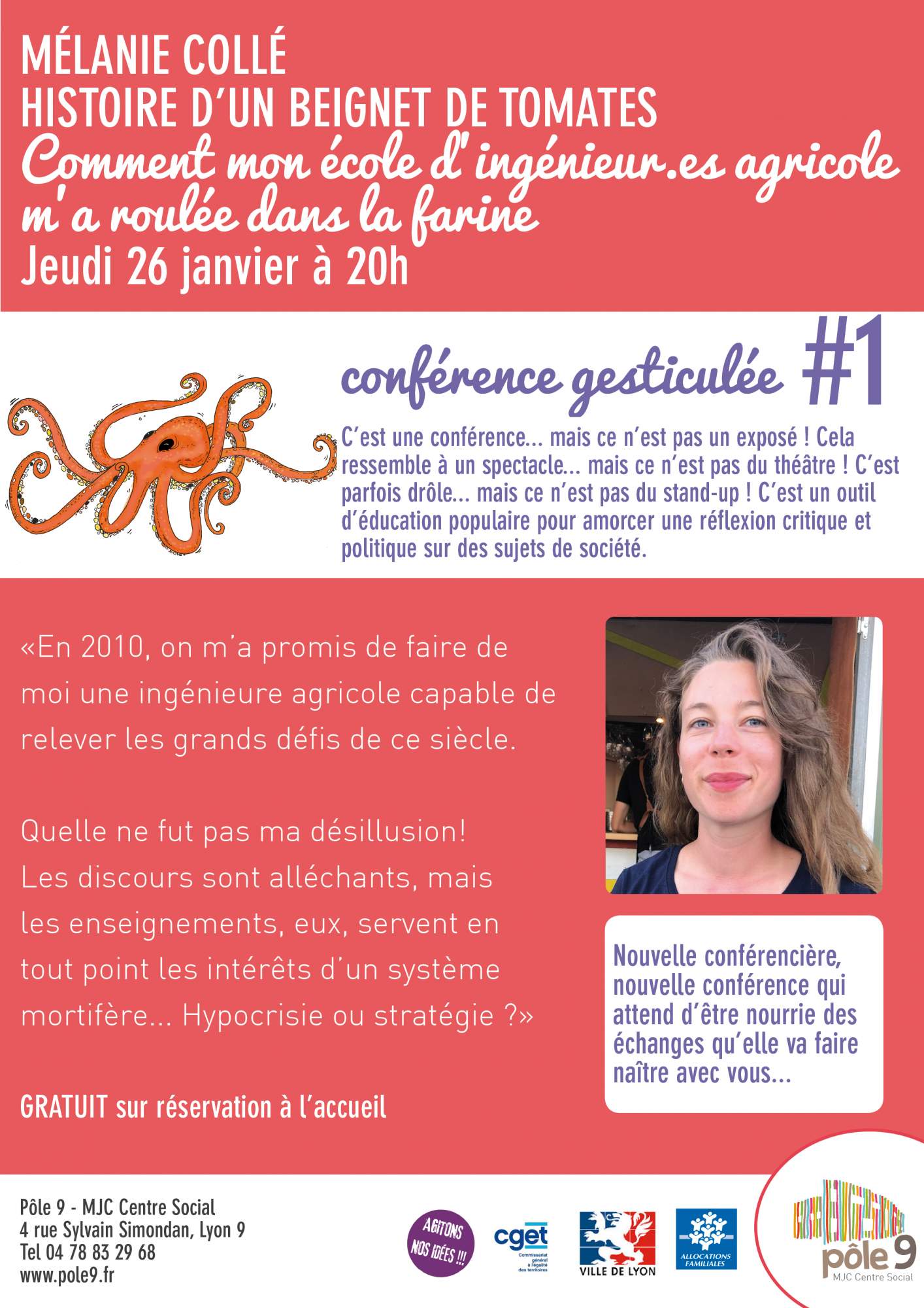 Conférence gesticulée Mélanie Collé – Histoire d&rsquo;un beignet de tomates