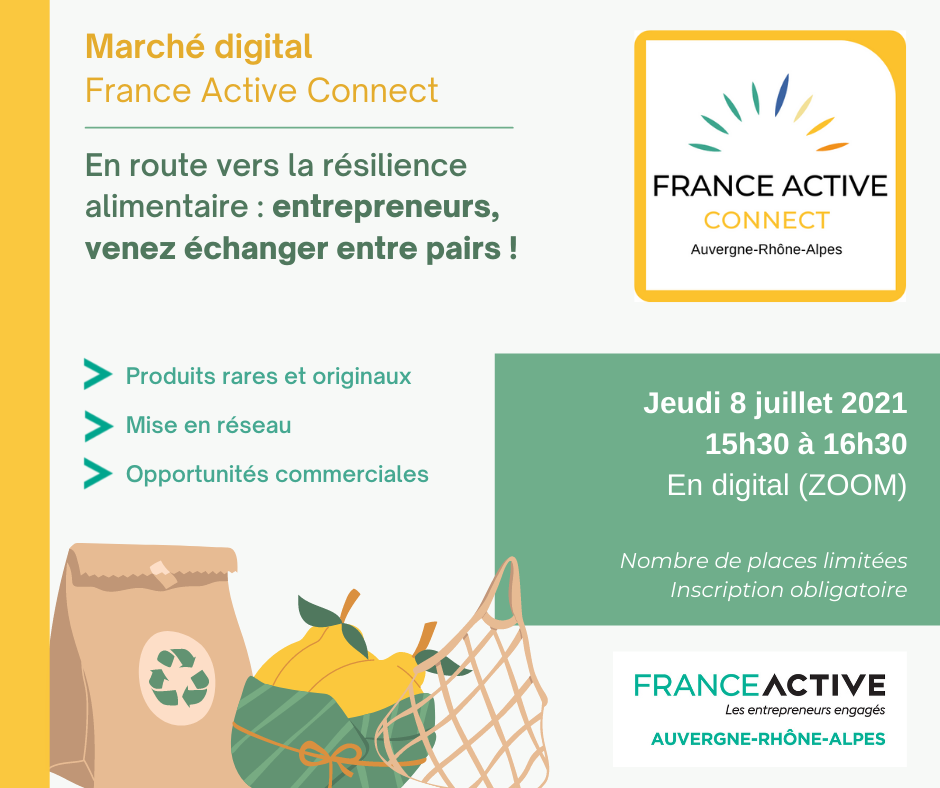 Venez faire votre marché digital initié par France Active Connect !