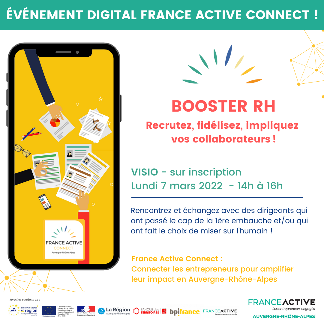 Webinaire « BOOSTER RH : Recrutez, Fidélisez, Impliquez vos collaborateurs ! »