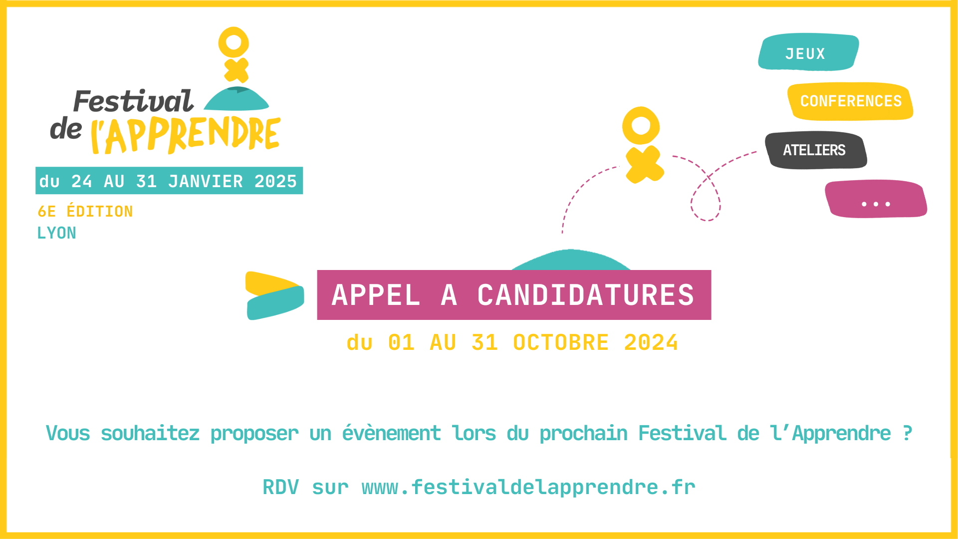 Festival de l&rsquo;Apprendre 2025 : appel à candidature intervenants !