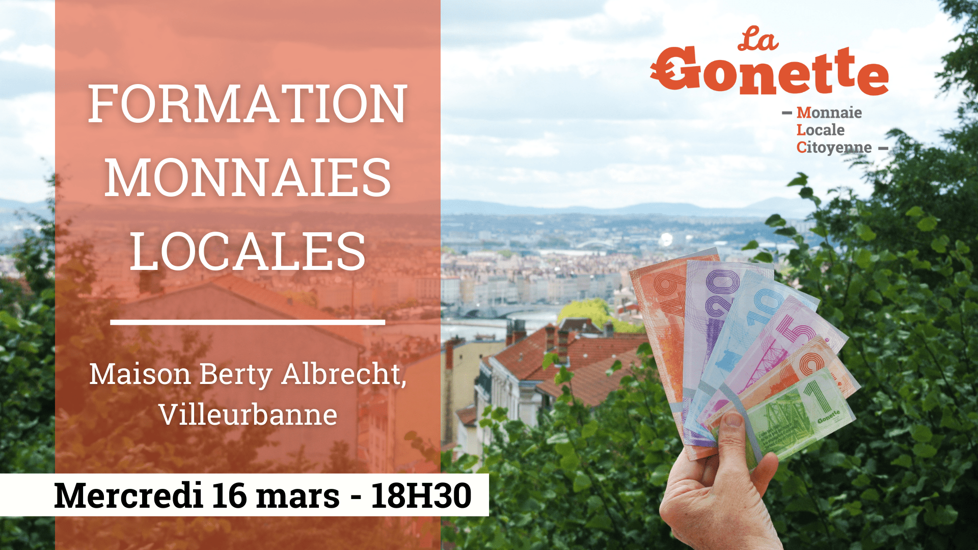 Formation aux monnaies locales – Villeurbanne (69)