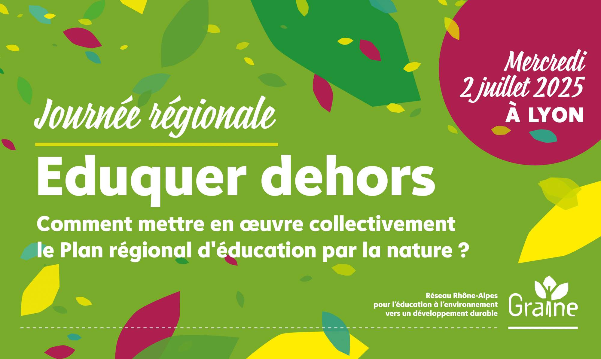 Journée régionale : Eduquer dehors