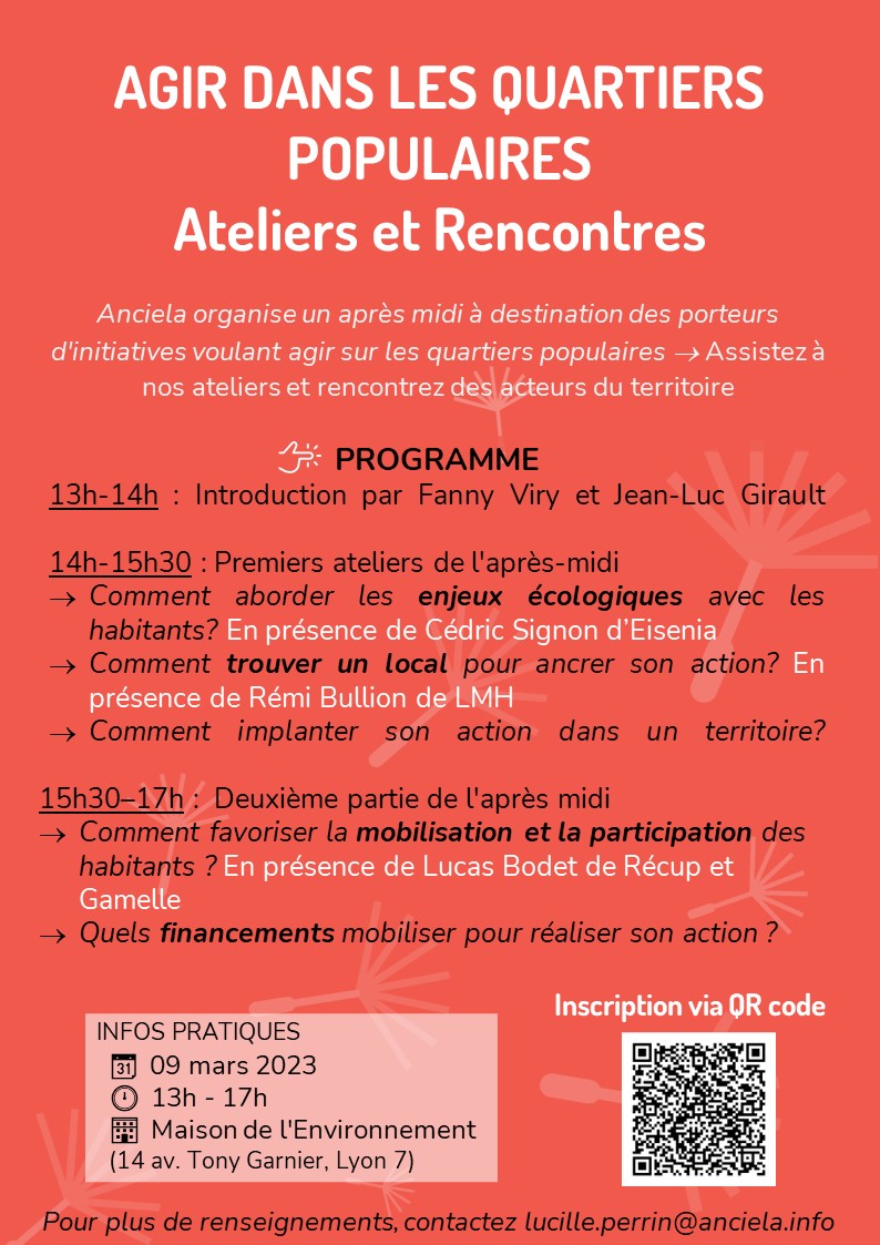Après-midi de rencontre entre porteurs d&rsquo;initiative agissant sur les quartiers populaires