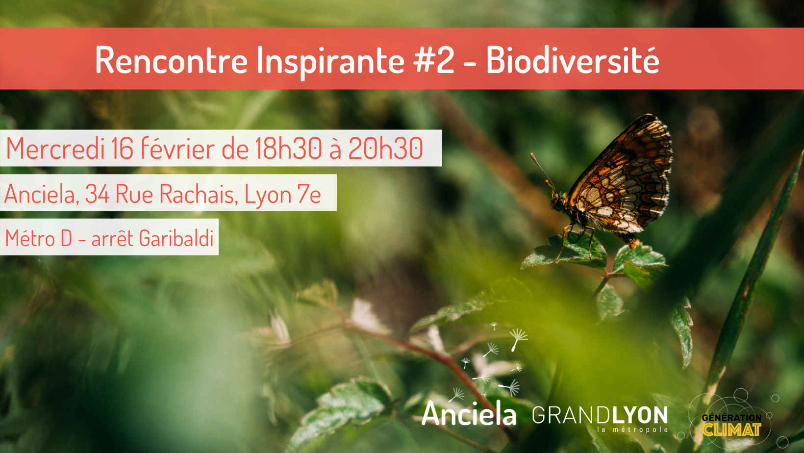 Rencontre Inspirante #2 – Biodiversité [spéciale étudiant·e·s] – Lyon (69)