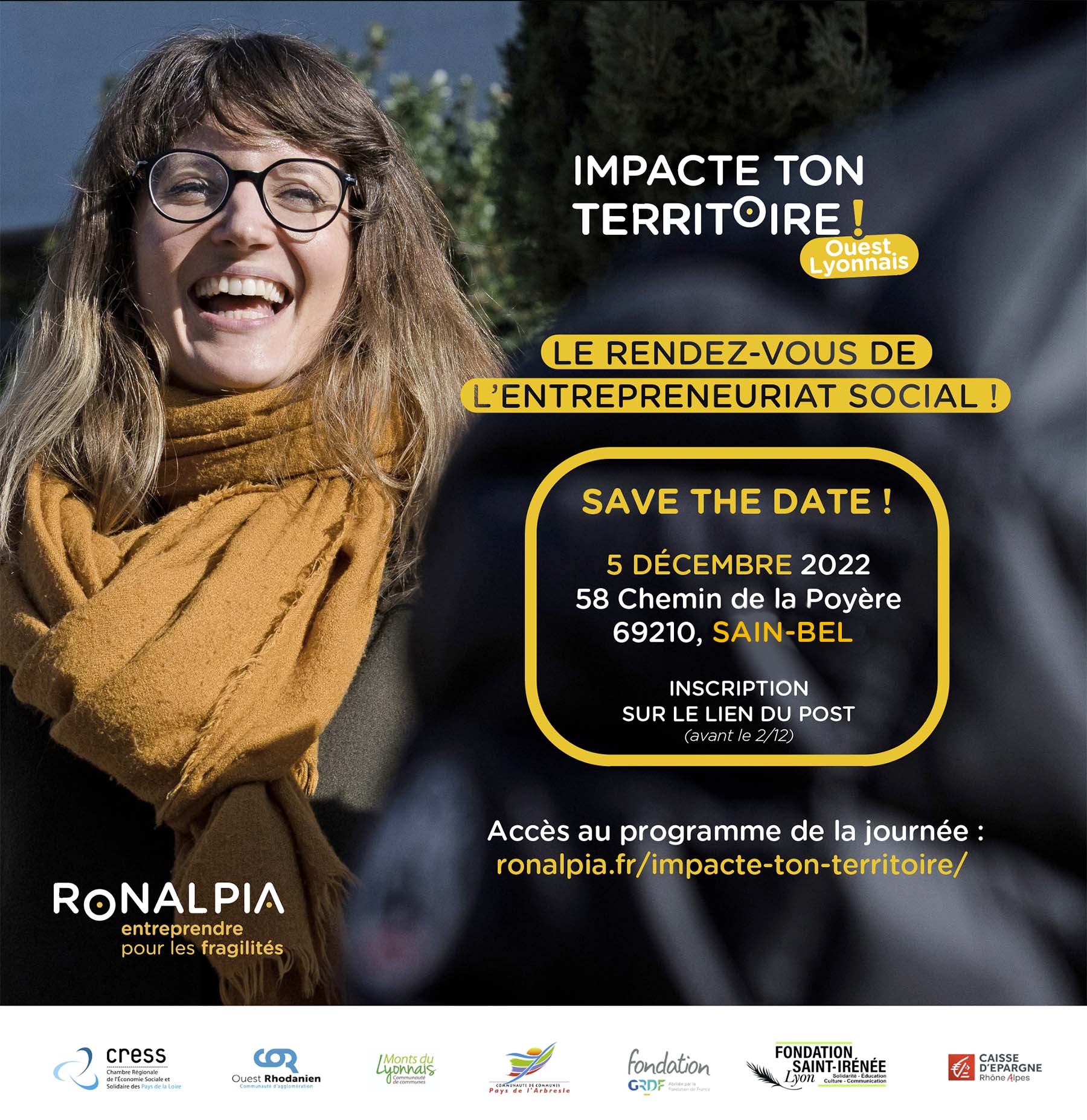 Impacte Ton Territoire ! pays de l&rsquo;Arbresle (69210) le lundi 5 décembre