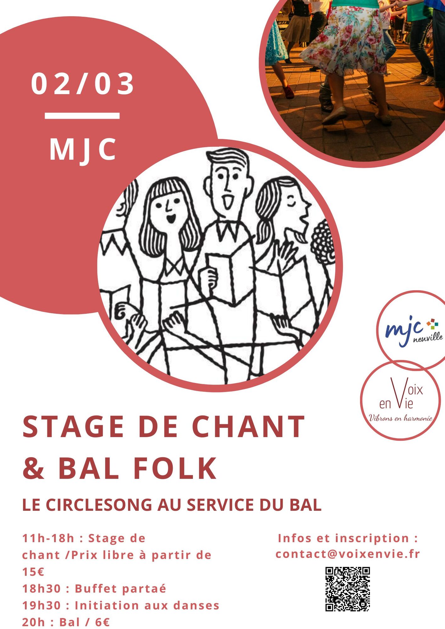 Stage de chant « Les circlesongs au service des danses folks »