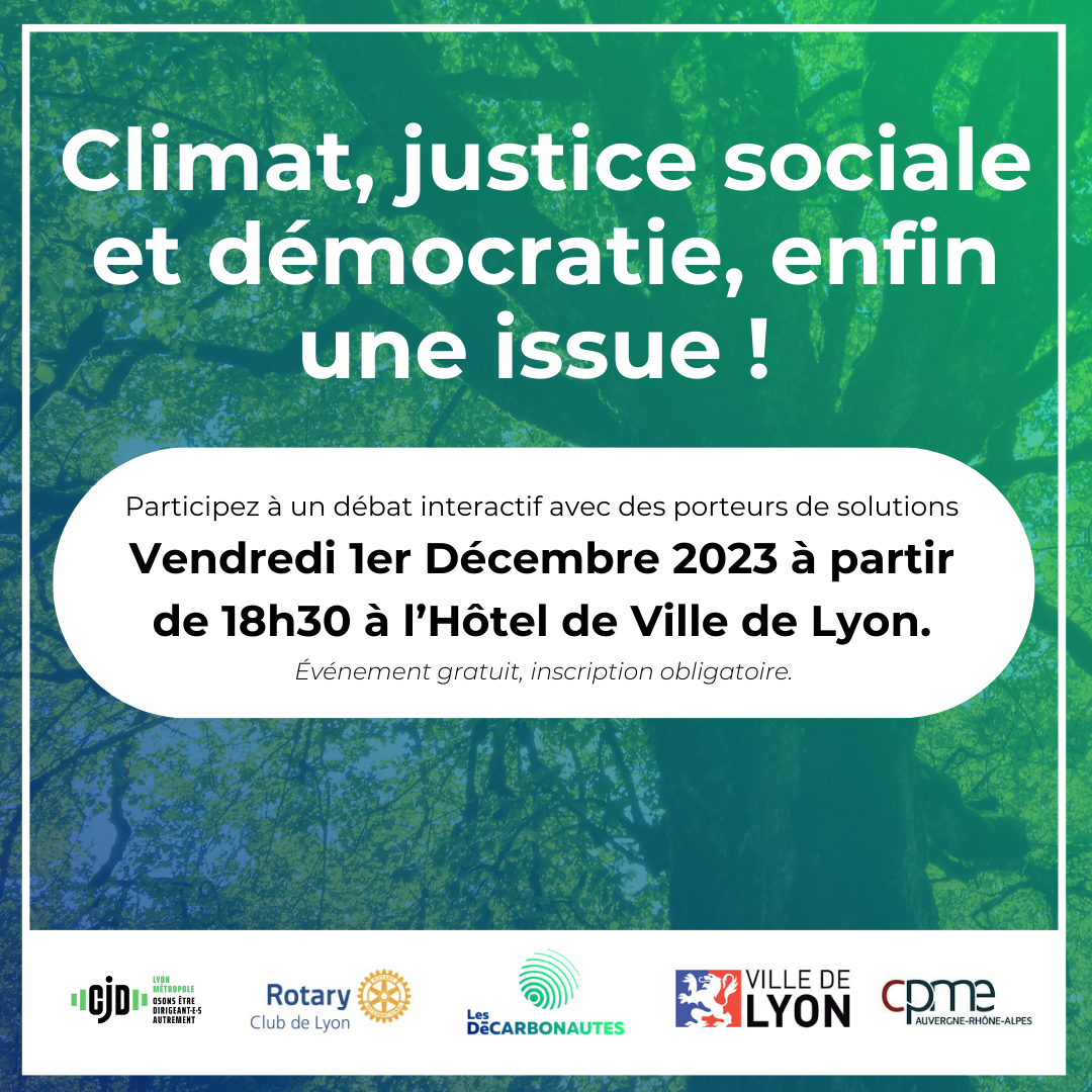 Climat, justice sociale et démocratie : enfin une issue ! Climat, justice sociale et démocratie : enfin une issue !