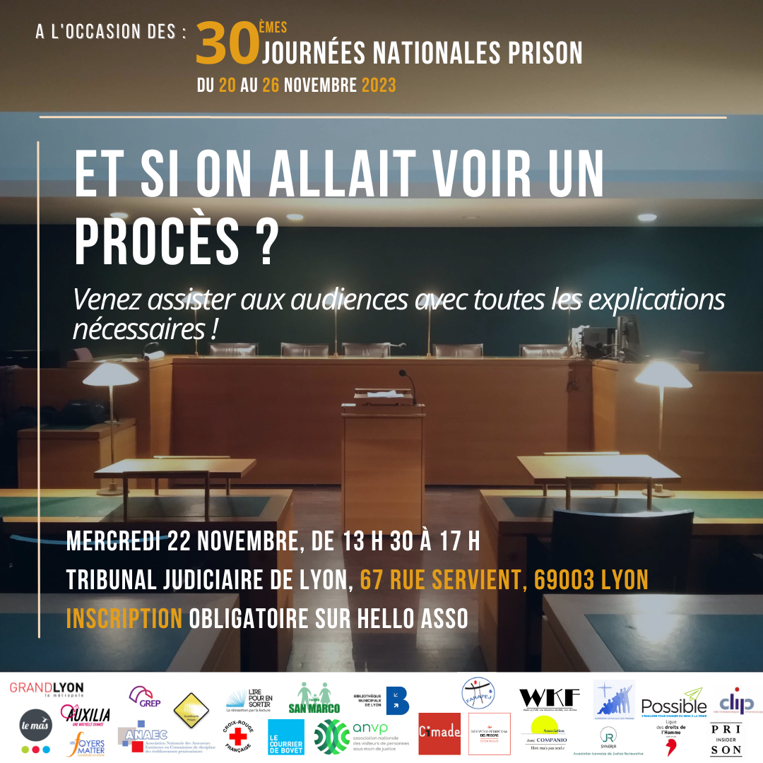 RDV au tribunal – Journées nationales prison