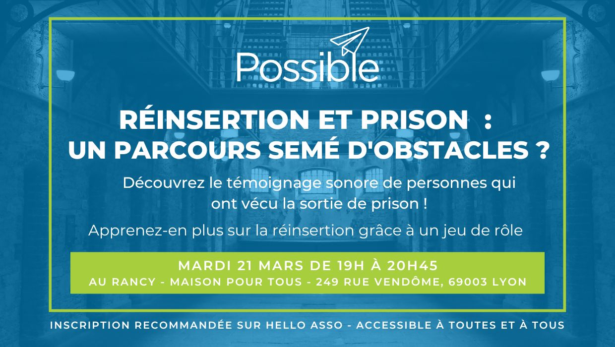 Apéro – Justice – Réinsertion et prison : un parcours un semé d’obstacles ?