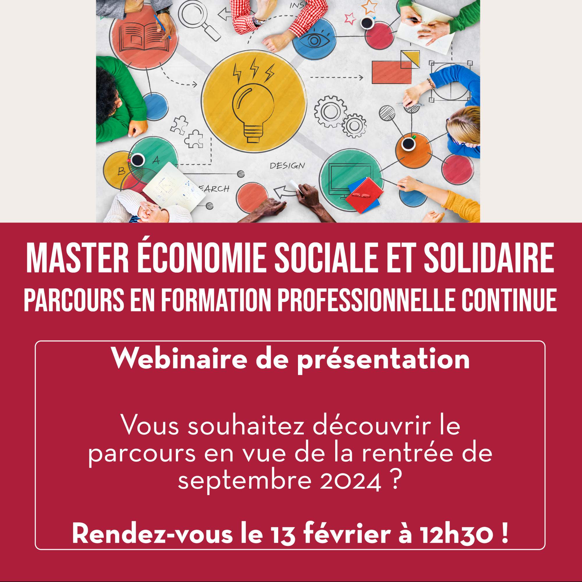 Webinaire de présentation – Master 2 Économie Sociale et Solidaire – Formation Continue