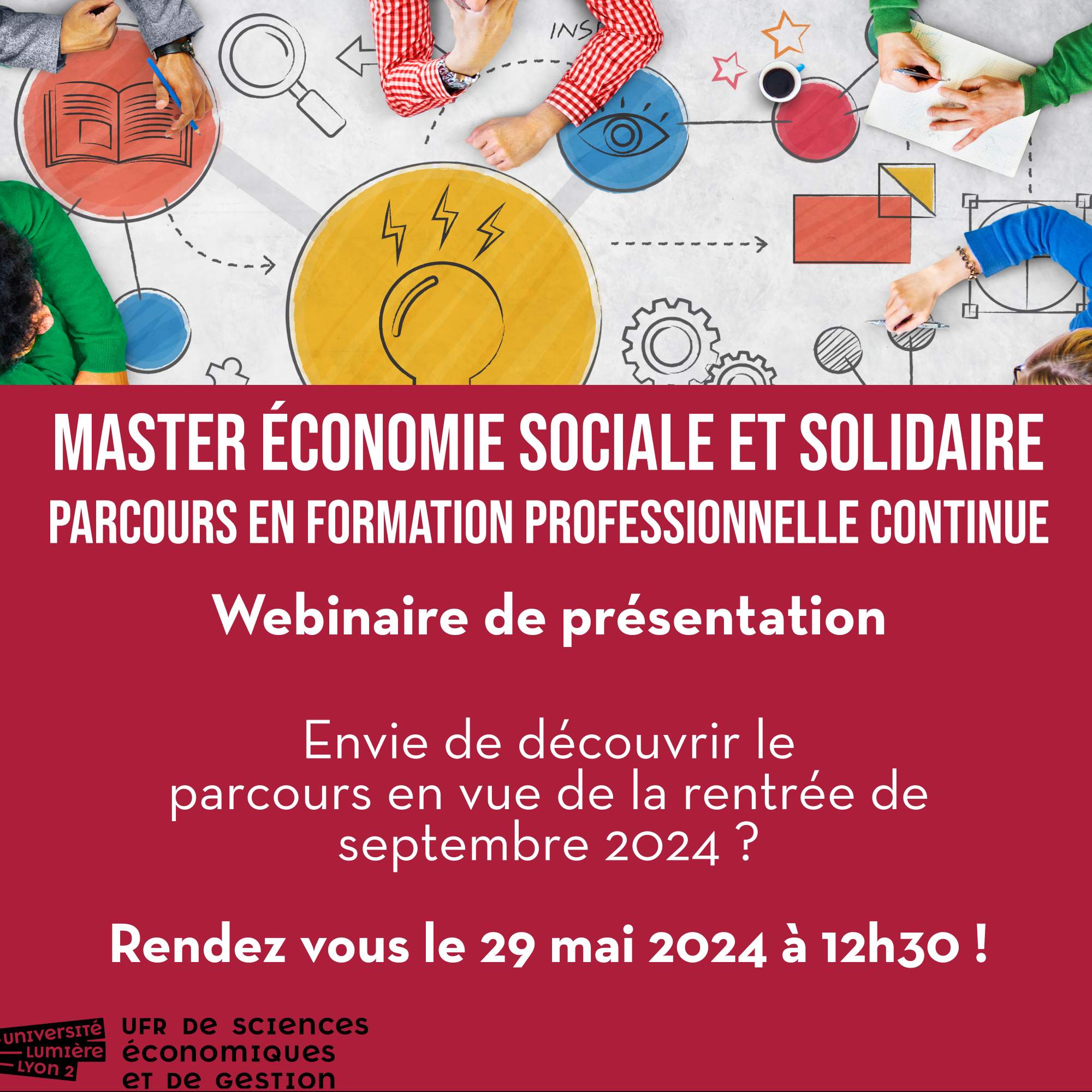 Webinaire de présentation – Master 2 Économie Sociale et Solidaire – Formation Continue