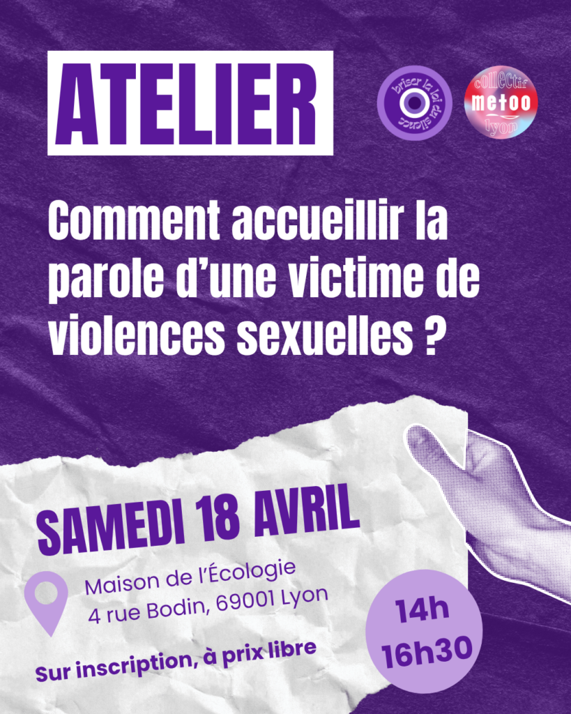 Atelier : Comment accueillir la parole des victimes de violences sexuelles ?