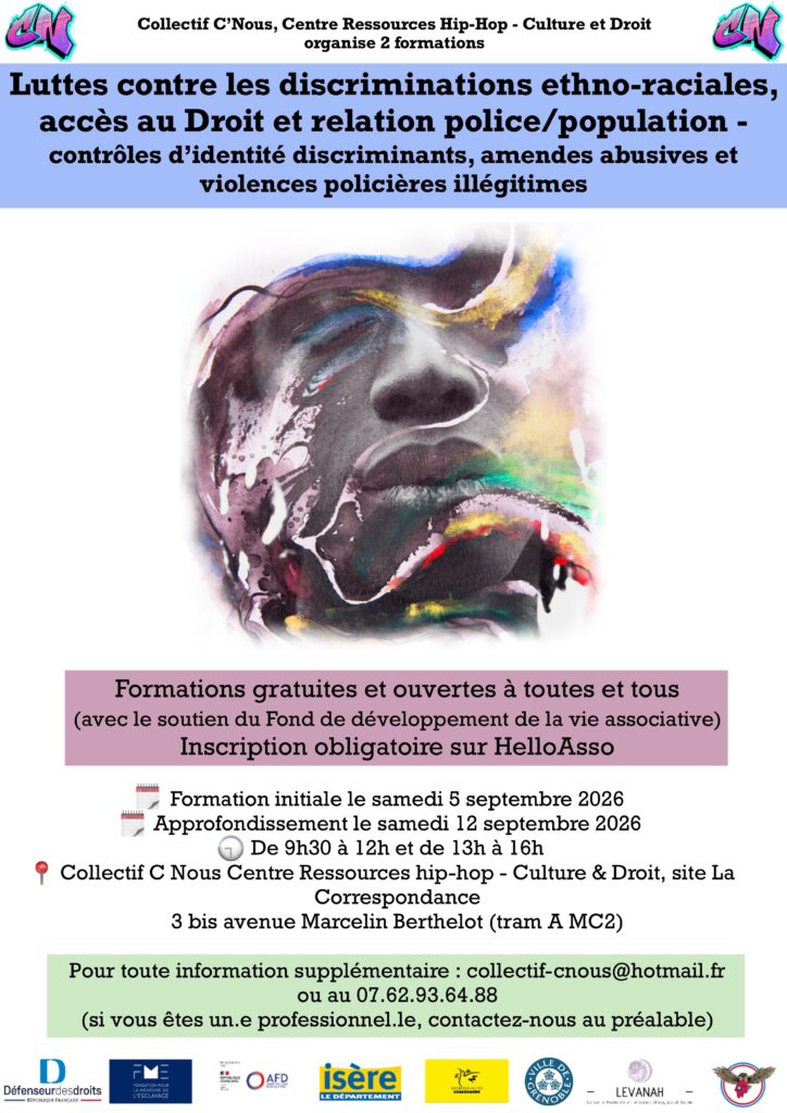 Formations luttes contre les discriminations ethno-raciales, accès au Droit et relation police/population