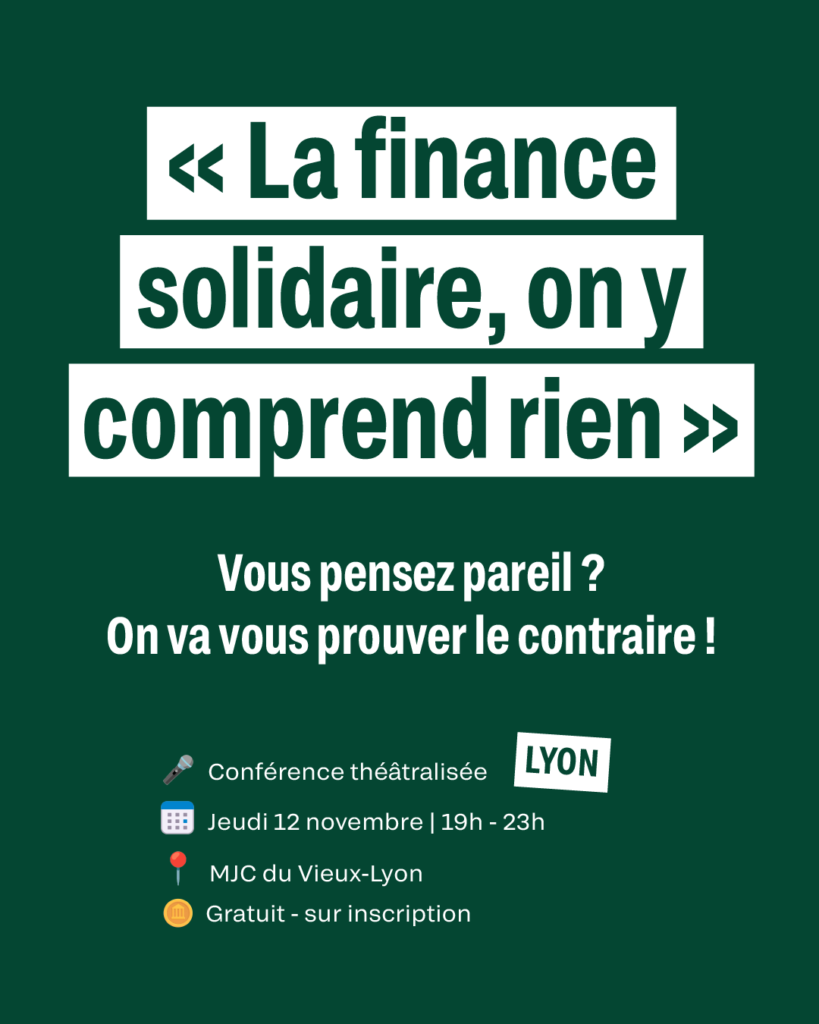 Nuit de la finance solidaire 2026 – conférence théâtralisée